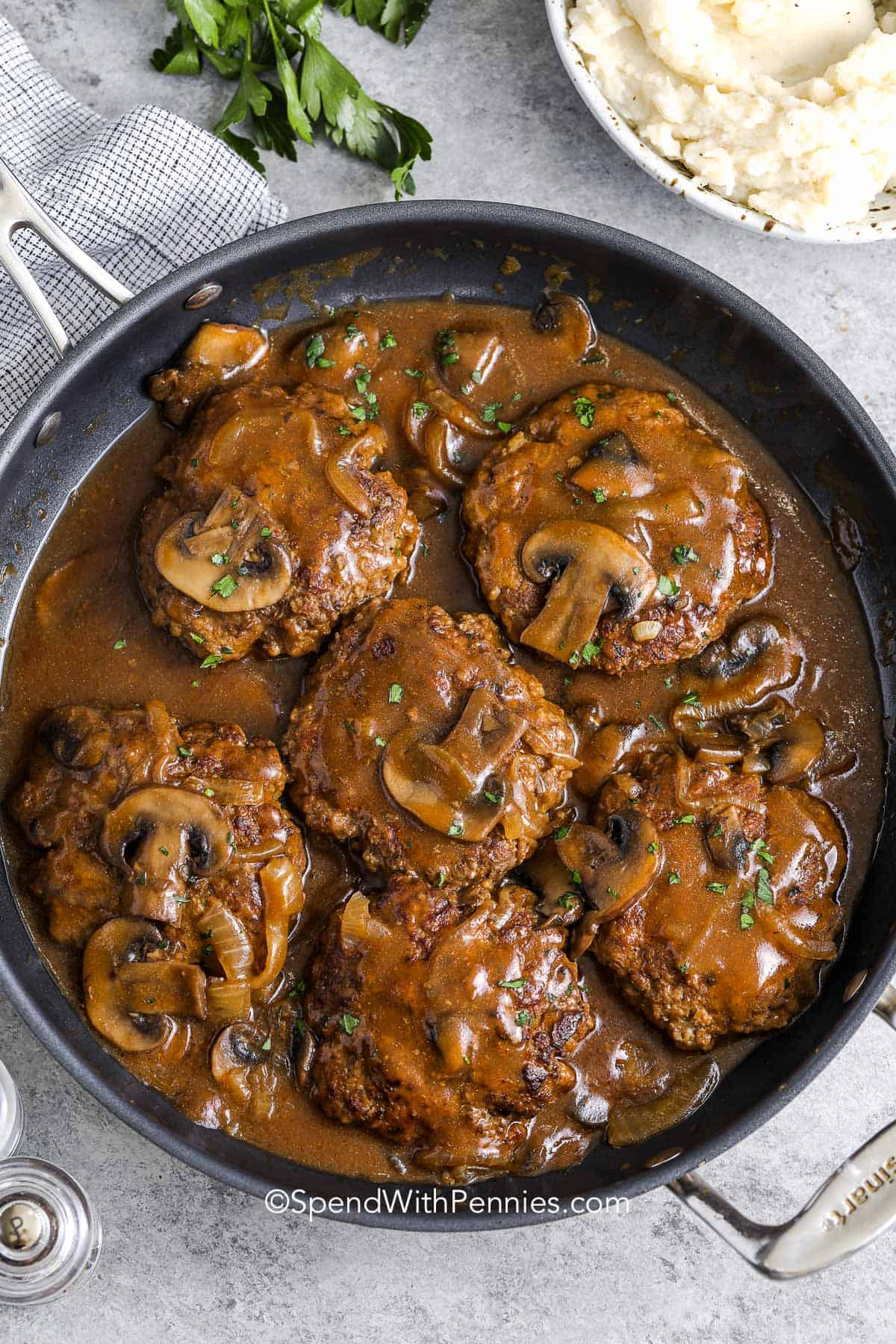 Salisbury Steak Recipe- Spend with Pennies