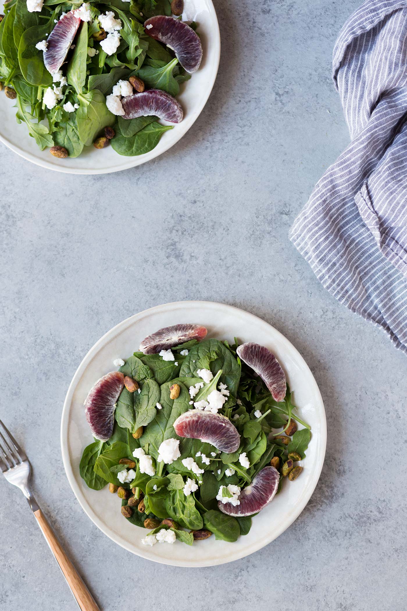 Spring Mix Salad with Feta and Blood Oranges